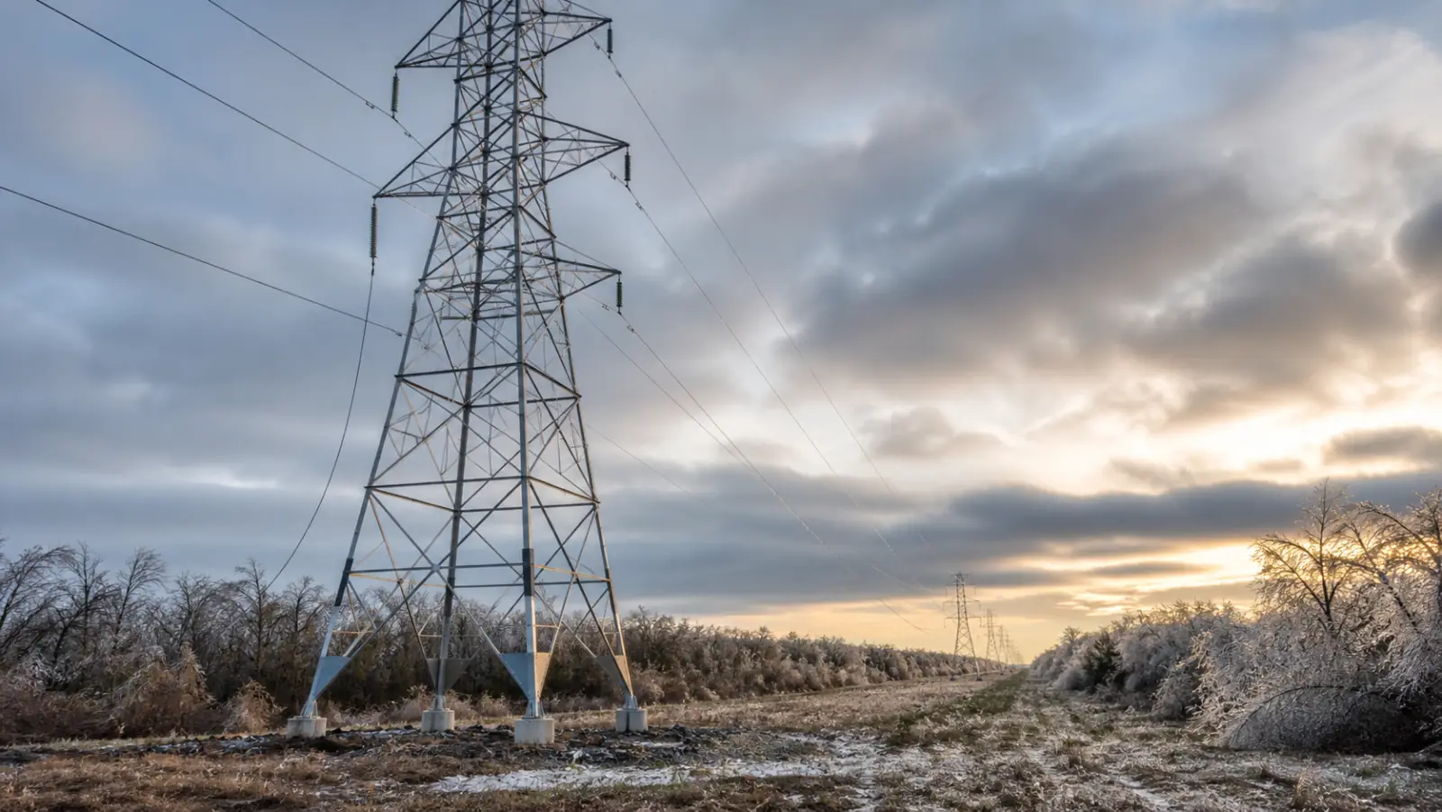 Transmission structure after remediation, ahead of winter weather